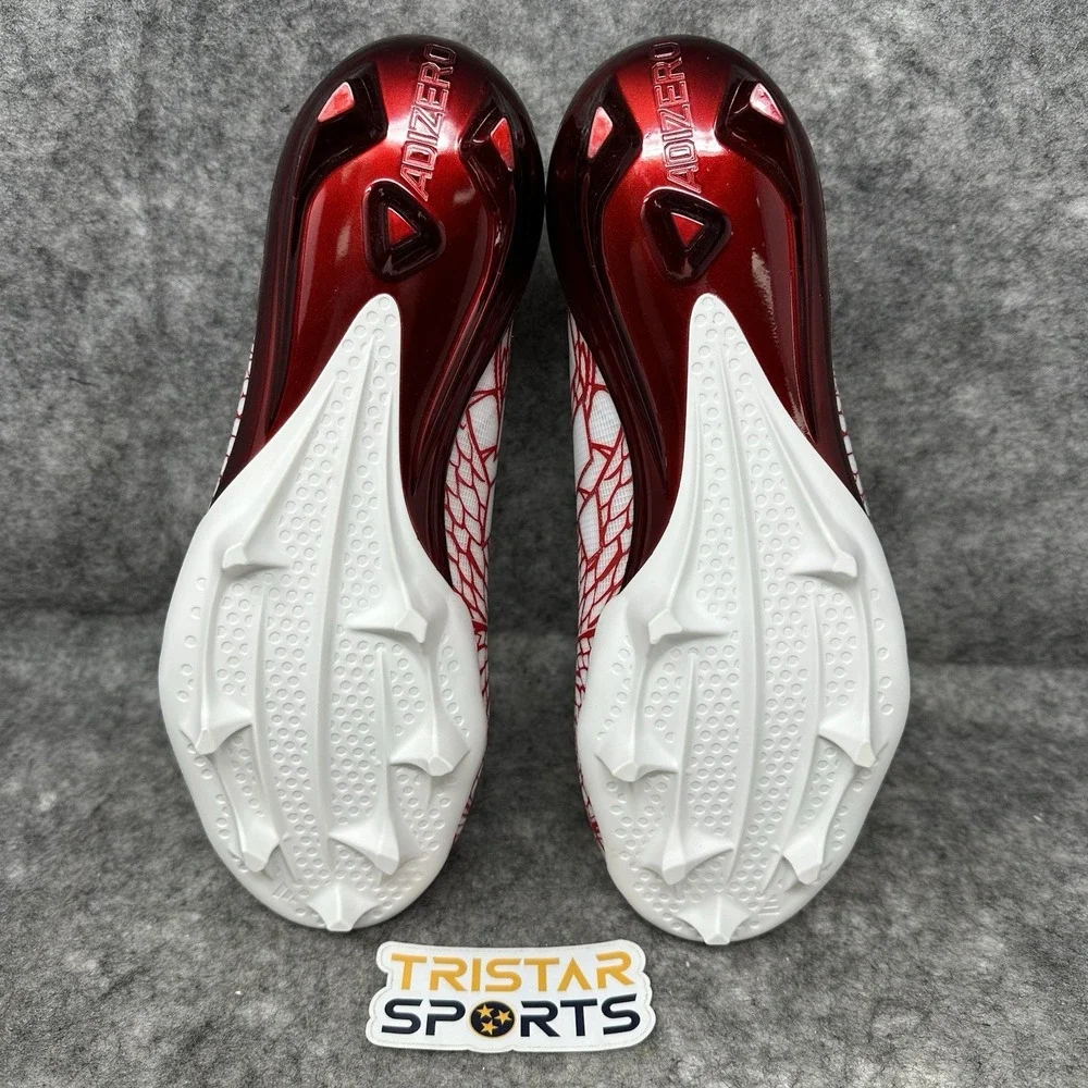 Adidas Adizero Electric Exotic Football Cleats Mens Size 11 Red White IH8571